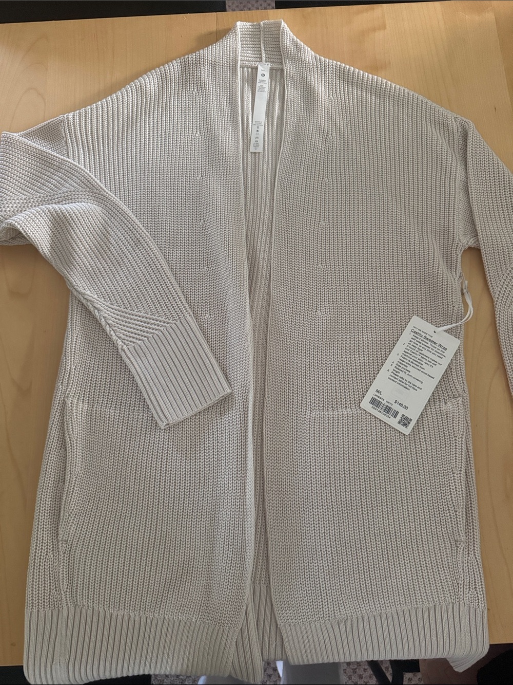 lululemon Cashlu Sweater Wrap size M/L